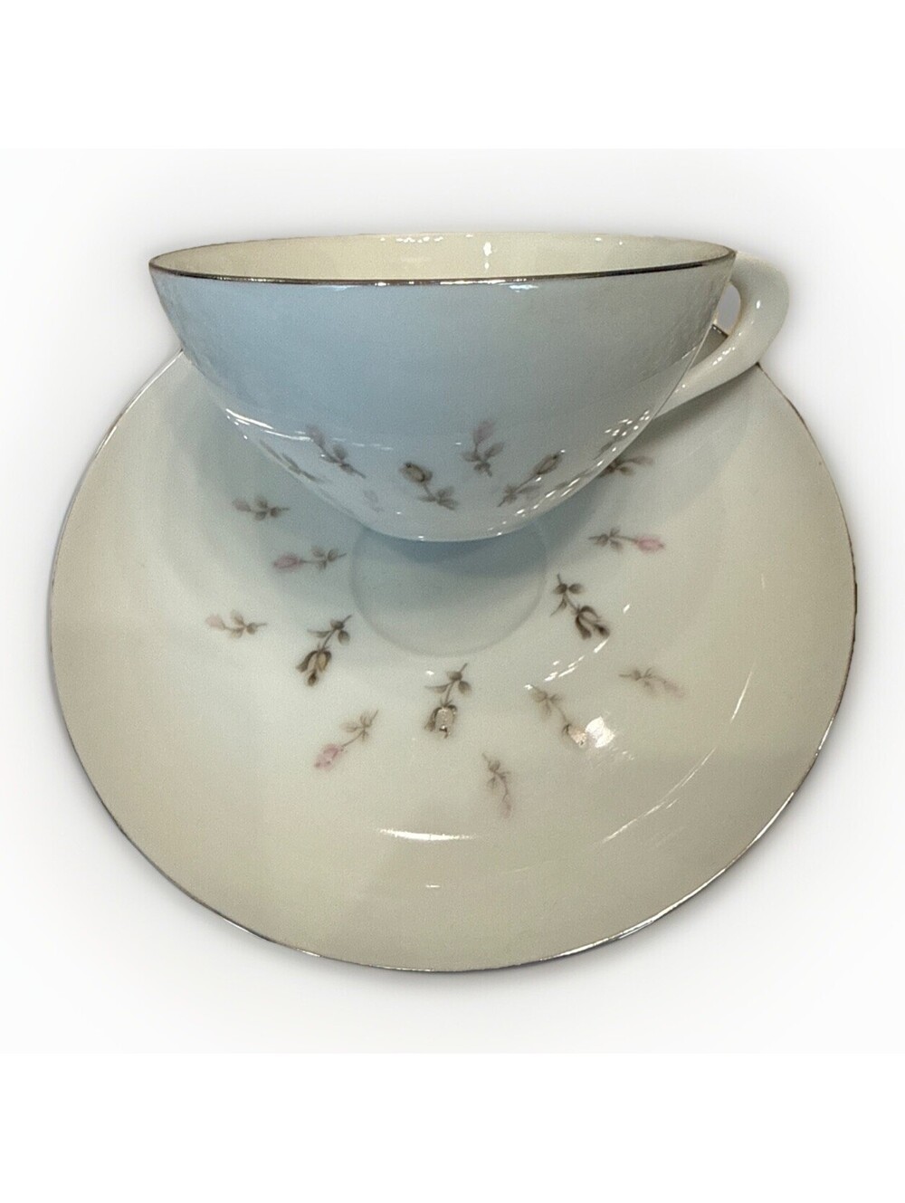 Fine China Petite Bouquet By Japan Sango Boutonniere 6414 Cup & Saucer (6 Inch)